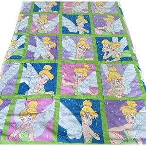 Y2K Tinker Bell Twin Comforter Bedding Set Comforter Sheets Pillowcase Valances